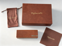 Coffret d'emballage de lunettes en cuir PU de luxe unique, fabricant de coffrets cadeaux haut de gamme, kit de démarrage, logo personnalisé