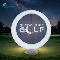 Cible de golf gonflable lumineuse pour la nuit, cible de tir pour le golf