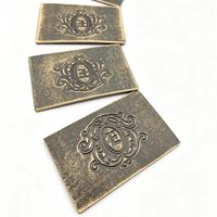 Étiquette personnalisée en cuir PU écologique thermocollée pour jeans, vêtements, accessoires de confection à coudre, vente en gros, OEM, faible MOQ