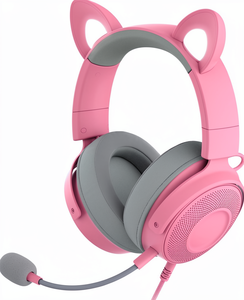 หูฟัง <span class=keywords><strong>Razer</strong></span> <span class=keywords><strong>Kraken</strong></span> Kitty <span class=keywords><strong>V2</strong></span> <span class=keywords><strong>Pro</strong></span> แบบมีสาย RGB พร้อมระบบตัดเสียงรบกวน (Kitty/Bear/Bunny) ไฟส่องสว่างแบบ Stream-Reactive ถอดเปลี่ยนได้ - Product Image 1
