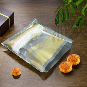 Sac d'emballage en plastique souple de qualité alimentaire écologique pour pain, gâteau de lune, biscuits, avec trois côtés scellés, <span class=keywords><strong>film</strong></span> en rouleau moulé par soufflage - Product Image 4