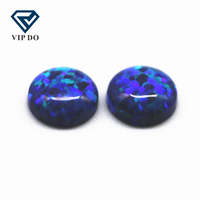 2mm-12mm 92 opale synthétique multicolore rond dos plat cabochon coupe OP #14 opale de feu pierre précieuse en vrac opale artificielle cabochon gemmes
