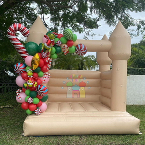 <span class=keywords><strong>Castillo</strong></span> hinchable para fiesta de niños al aire libre con soplador de aire <span class=keywords><strong>Castillo</strong></span> Inflable Color melocotón Casa inflable para rebotar - Product Image 2
