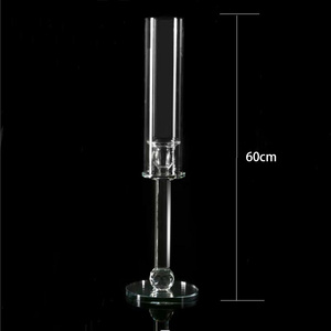 KL-CH02 Wholesale High Quality Luxury clear <b>Candlestick</b> Holder Crystal Single <b>Glass</b> Tube for Wedding Table Decoration - Product Image 5