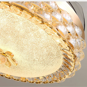 พัดลมเพดาน220V ไร้ใบพัดขนาด42นิ้ว110V พร้อมโคมไฟ LED ดีไซน์เนอร์