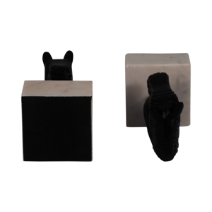 Fermalibri in metallo a forma di testa di cavallo su base in marmo, accessori decorativi per libreria, per esposizione su scrivania di casa o ufficio - Product Image 6
