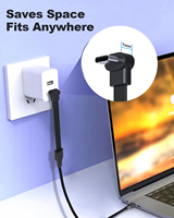 Ponsel desain ramping Kabel Flex USB Tipe C ke Tipe a 60W 3A kabel Data pengisi daya kabel datar Logo kustom pabrik grosir