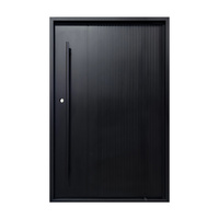 Porte d'entrée extérieure moderne en fer forgé avec verre diamant, isolation thermique, design classique, sécurité anti-effraction et anti-explosion