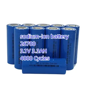 26700 सोडियम-आयन बैटरी 3300Mah 3.1v कोशिकाओं 4000 बार सोडियम बैटरी सोडियम आयन बैटरी 3.3h