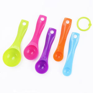 Gadget de cocina de alta calidad, herramientas para hornear y repostería, juego de cucharas medidoras de plástico de 5 piezas - Product Image 5