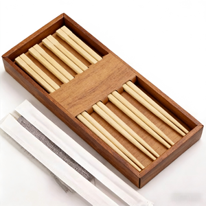 Palillos de Bambú Dobles de Grado Alimenticio, Venta de Fábrica, Pedido al por Mayor, Rentables, Palillos Desechables para Suministro de Restaurantes de Cadena - Product Image 2
