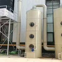 Nouvelle colonne d'absorption industrielle en PP pour gaz de combustion, idéale pour les hôtels et l'industrie, composants essentiels incluant ventilateur et moteur