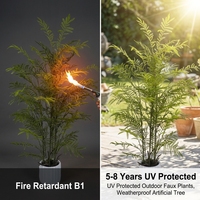Fabricant d'arbres artificiels Oh Arts Faux Fern Tree, arbres artificiels de qualité commerciale, résistants au feu, verdure artificielle, arbre artificiel Jacaranda pour projets