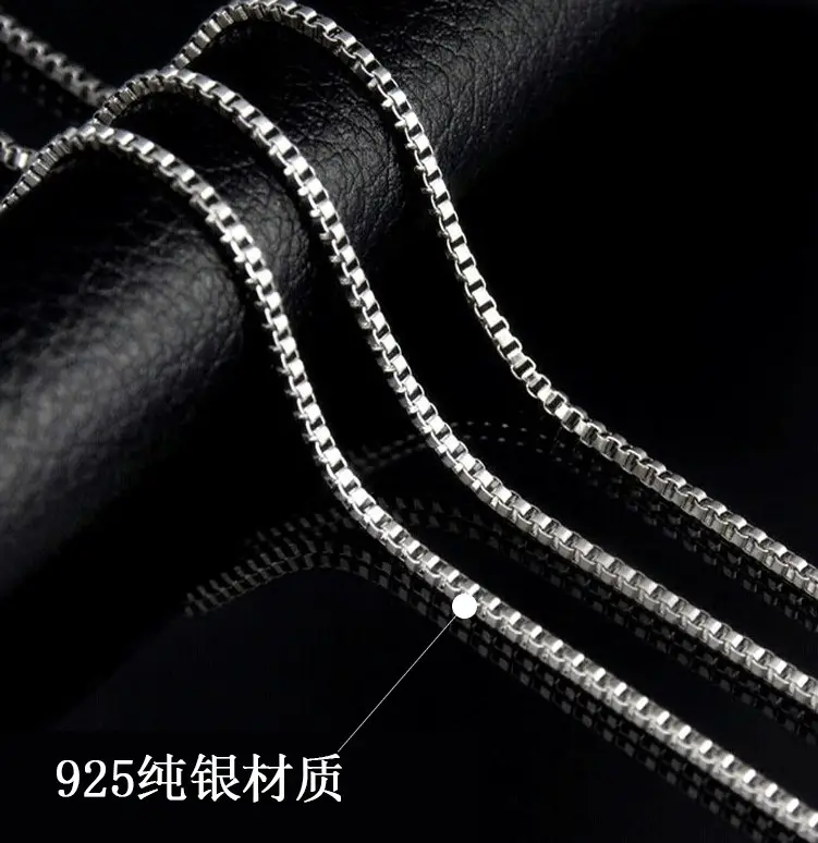 NANA high quality 925 sterling silver box chain for jewelry findings