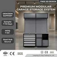 Armoire à outils modulaire en acier personnalisable, moderne et combinable, adaptée au stockage d'outils de quincaillerie dans les ateliers de maintenance et les garages