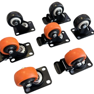 Prix d'usine, roulettes en PVC pivotantes à 360 degrés, freinables, sur mesure, pour le <span class=keywords><strong>transport</strong></span> <span class=keywords><strong>de</strong></span> meubles, la logistique industrielle - Product Image 4
