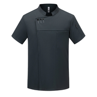 Nouvelle veste de chef unisexe à manches courtes ou longues, pour restaurant, boulangerie, traiteur, vêtements de travail, vêtements de cuisine pour femmes