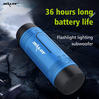 ZEALOT S1 Speaker nirkabel portabel, Speaker BT 5.0 lampu LED kartu TF 3600 MAh luar ruangan anti air mendukung AUX komunikasi