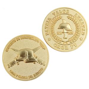 Двухсторонняя сувенирная монета с 3D логотипом, покрытая золотом, для делового подарка - Product Image 2