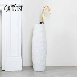 V259 Décoration intérieure en céramique blanche grands vases coin salon décoratif <span class=keywords><strong>grand</strong></span> <span class=keywords><strong>vase</strong></span> de <span class=keywords><strong>sol</strong></span> pour l'herbe de la <span class=keywords><strong>pampa</strong></span> - Product Image 2