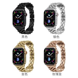 46mm Deux Tons Moissanite Bande En Acier Inoxydable Polonais <span class=keywords><strong>Bracelet</strong></span> Plein Diamant <span class=keywords><strong>Bracelet</strong></span> de Montre pour Apple Série 10 Hommes - Product Image 4