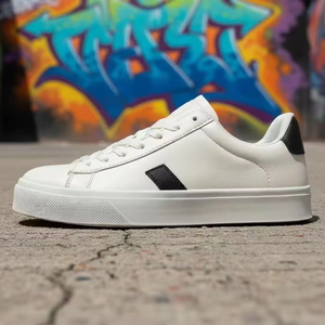 Zapatillas Casuales de Diseño <span class=keywords><strong>para</strong></span> Mujer <span class=keywords><strong>con</strong></span> Parte Superior de Cuero Genuino, Entresuela de EVA y Suela Antideslizante <span class=keywords><strong>para</strong></span> Uso Diario y Estilo Urbano - Product Image 1
