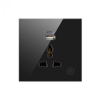 SZMYQ Smart Home Prise murale électrique Type C QC3.0 Charge rapide Technologie Tuya Statistiques de sécurité contrôlées par Alexa pour EU US PC