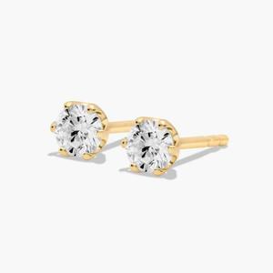 Designer Custom 925 Sterling Silver Moissanite Diamond Stud <b>Earrings</b> Premium Women's <b>Fine</b> Jewelry Everyday Wear Wedding - Product Image 1