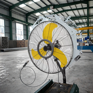 Ventilateur mural industriel commercial en métal, télécommande, oscillation mécanique, inclinaison, 3 vitesses, haute vitesse, montage mural en métal - Product Image 6