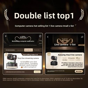 Caméra de streaming en direct 4K HD <span class=keywords><strong>OBSBOT</strong></span> AI Tracking Tiny2, caméra d'ordinateur sans pilote, microphone intégré, kit combiné double caméra - Product Image 2