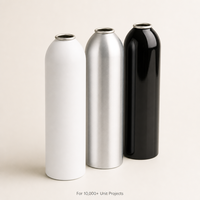 Bouteille vide personnalisée en aluminium pour oxygène, type re-breather, avec revêtement époxy, pression de rupture de 32 bars, pour soins personnels