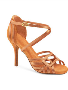 Evkoo trẻ em chuyên nghiệp thể thao khiêu vũ Giày cổ điển phong cách <span class=keywords><strong>Latin</strong></span> với satin và da lộn chất liệu phong cách cổ điển - Product Image 6