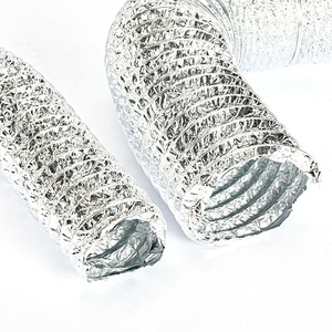 <span class=keywords><strong>Tuyau</strong></span> <span class=keywords><strong>flexible</strong></span> en fibre de verre et feuille d'aluminium résistant à la chaleur, <span class=keywords><strong>tuyau</strong></span> d'évacuation haute température <span class=keywords><strong>pour</strong></span> <span class=keywords><strong>hotte</strong></span> de cuisine domestique, argenté - Product Image 5