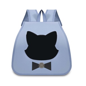 Gray Oxford <b>Cat</b> Carrier <b>Backpack</b> with Mesh Window Breathable Fashion Pet Travel Bag Small Outdoor Use - Product Image 4