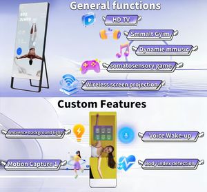 CH prix d'usine support mural au sol 32 pouces OLED écran tactile interactif WiFi connecter <span class=keywords><strong>commande</strong></span> <span class=keywords><strong>vocale</strong></span> miroir <span class=keywords><strong>de</strong></span> remise en forme magique - Product Image 3
