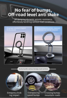 Support magnétique pour téléphone de voiture avec logo personnalisé OEM, support adhésif pliable pour tableau de bord, fabrication sous marque privée
