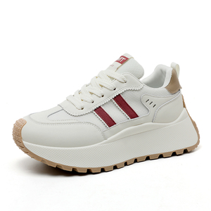 Chaussures à plateforme pour femmes en PU à lacets, respirantes, antidérapantes, avec doublure en maille, tendance mode EVERGREEN, décontractées, printemps/automne/été - Product Image 6