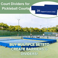 Barreras Portátiles para Canchas de Baloncesto JH, Divisores para Entrenamiento Deportivo, Accesorios de Barrera, Placa Deflectora, Interior/Exterior