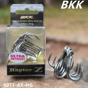 เบ็ดตกปลาทะเล Raptor <span class=keywords><strong>Original</strong></span> รุ่น 6071-4X-HG แบบ 4 ทาง  แข็งแรงพิเศษ ป้องกันสนิม  พร้อมตัวเบ็ดแบบ Treble Hook และดัมมี่ทิน - Product Image 3