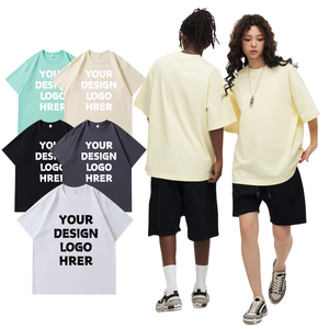 Camiseta Personalizada de Algodón <span class=keywords><strong>para</strong></span> Hombre, Camiseta Oversize con Estampado de Logotipo <span class=keywords><strong>para</strong></span> Impresión, Estilo Urbano - Product Image 1