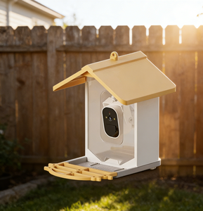 Mangeoire à <span class=keywords><strong>oiseaux</strong></span> intelligente <span class=keywords><strong>pour</strong></span> l'extérieur avec caméra de surveillance HD, reconnaissance IA, prise en charge de l'application et conception détachable - Nouvelle mangeoire <span class=keywords><strong>pour</strong></span> animaux de compagnie - Product Image 1