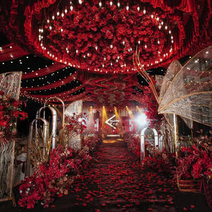 Décoration de fête d'événement, draperies blanches suspendues au plafond pour <span class=keywords><strong>mariage</strong></span>, mandap - Product Image 4