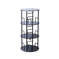 Étagère à livres moderne en métal rotative à 360°, pour enfants, rangement et présentation de livres illustrés, type sur pied à cinq niveaux, pour salon, vente en gros