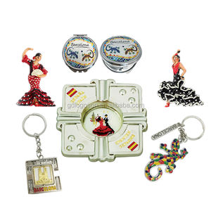 España Suerte recuerdos Barcelona carácter Gecko lagarto llaveros especial llavero regalos de esmalte de Metal colección clave - Product Image 2