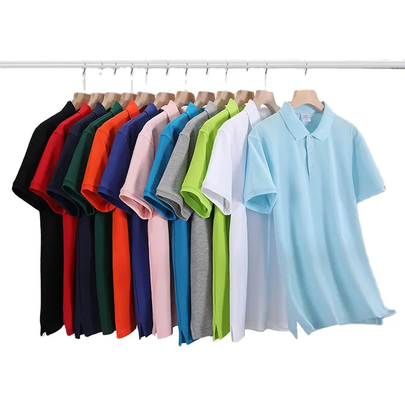 Wholesale Custom Design High Quality Plain Mens Golf Lapel Polo Shirt for Sports Men Casual Smart Embroidered Shirt