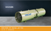 SDS/SDS(R) -2D Serie Wandmontierter Strahllüfter mit Edelstahlflügeln Fernbedienung 380V