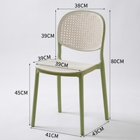 Chaises en plastique empilables multicolores, chaises de salle à manger modernes et luxueuses, chaises pour hôtel, café, restaurant, événements, mariage, fête