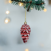 Décorations de Noël, décorations pour sapin de Noël, ornements, fournitures de décoration, plastique électroplaqué, peint