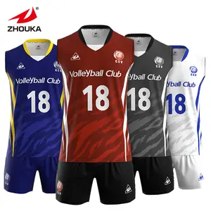 Custom Volleyball Jersey Men Uniform loose and comfortable Sublimation Volleyball Uniform