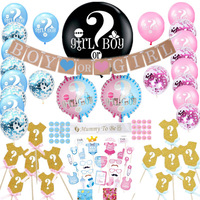Ballons révélation de sexe Fille ou Garçon Ballon de fête révélateur en latex rose et bleu Décorations de fête de douche Fournitures